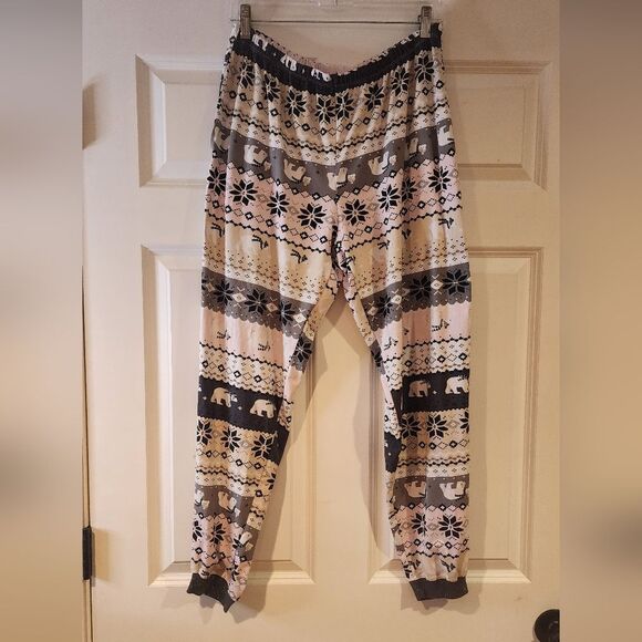 Secret Treasures Cozy Polar Bear Patterned Pajama Pants L - Picture 1 of 4